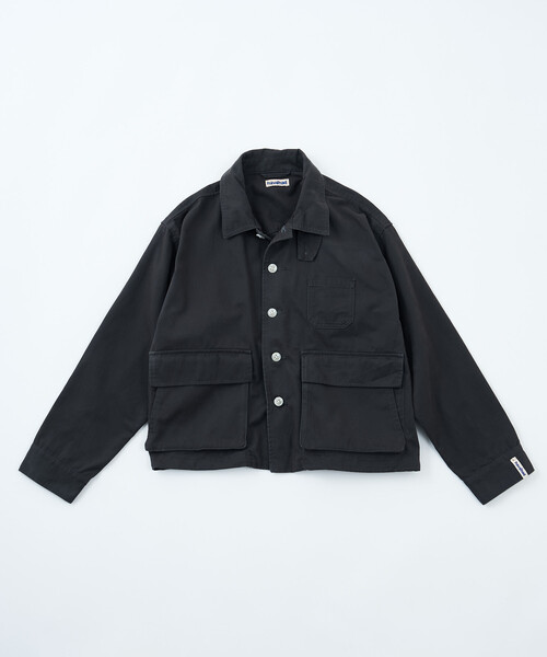 FREAK'S STORE(フリークスストア)の「havehad × FREAK'S STORE/ハブヘッド ミリタリー ジャケット(ミリタリージャケット・レディース・ブラウン/チャコールグレー・フリ-)」の4枚目の写真