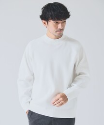 ABAHOUSE GRAY（アバハウスグレイ）の「14ゲージ 畦編み モックネック ニット（ニット/セーター）」