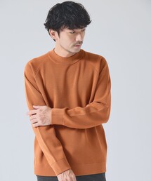 ABAHOUSE GRAY（アバハウスグレイ）の「14ゲージ 畦編み モックネック ニット（ニット/セーター）」