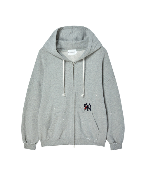 Beyond Closet（-）の「ILP ハンドペインテッド ジップアップフーディー グレー（パーカー・メンズ・その他・MEDIUM/LARGE）」の2枚目の写真
