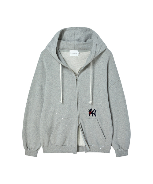 Beyond Closet（-）の「ILP ハンドペインテッド ジップアップフーディー グレー（パーカー・メンズ・その他・MEDIUM/LARGE）」の3枚目の写真