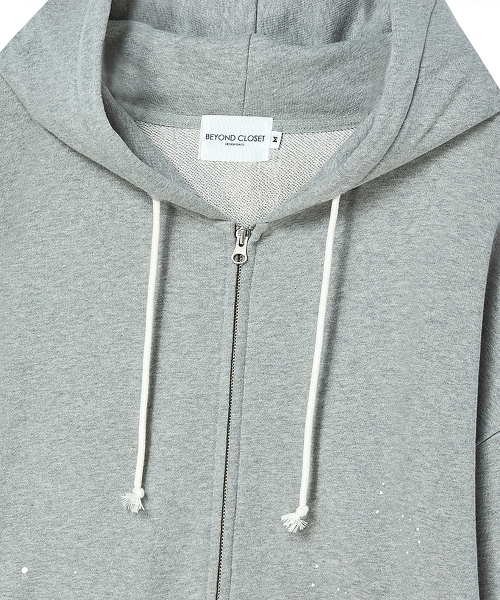 Beyond Closet（-）の「ILP ハンドペインテッド ジップアップフーディー グレー（パーカー・メンズ・その他・MEDIUM/LARGE）」の5枚目の写真