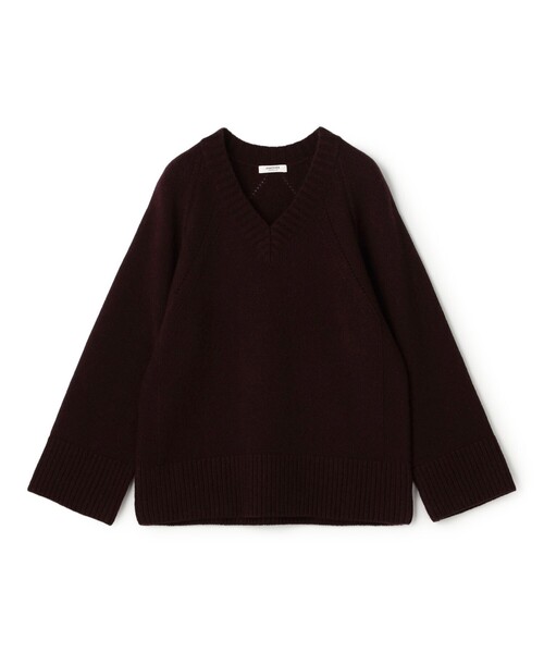 MACPHEE(マカフィー)の「【WEB先行予約】ラムカシミヤ Vネックプルオーバー(ニット/セーター・レディース・ダークブラウン/チャコールグレー/ライトパープル/ライトベージュ・S)」の3枚目の写真