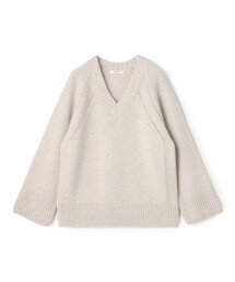 【WEB先行予約】ラムカシミヤ Vネックプルオーバー