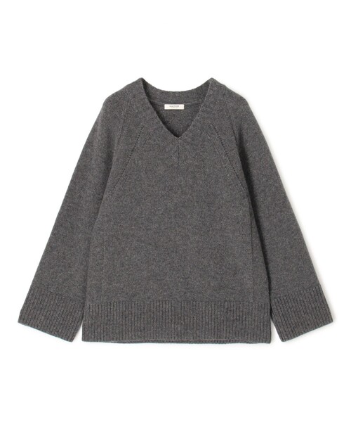 MACPHEE(マカフィー)の「【WEB先行予約】ラムカシミヤ Vネックプルオーバー(ニット/セーター・レディース・ダークブラウン/チャコールグレー/ライトパープル/ライトベージュ・S)」の2枚目の写真