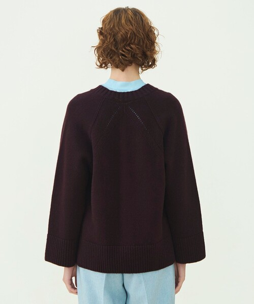MACPHEE(マカフィー)の「【WEB先行予約】ラムカシミヤ Vネックプルオーバー(ニット/セーター・レディース・ダークブラウン/チャコールグレー/ライトパープル/ライトベージュ・S)」の8枚目の写真