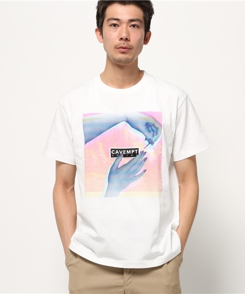 BEAMS T（ビームスティー）の「C.E / LACQUER T（Tシャツ/カットソー・メンズ・ブラック/ホワイト・LARGE/X-LARGE/SMALL/MEDIUM）」の10枚目の写真