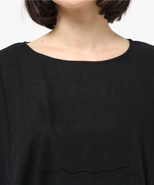 チャイハネ（チャイハネ）の「【チャイハネ】yul 3カラービッグシルエットトップス（Tシャツ/カットソー・レディース・ターコイズブルー/ホワイト/ブラック/ブルー/ホワイト×ブルー/イエロー/ネイビー・FREE）」の11枚目の写真