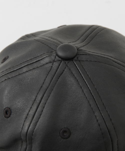 SENSE OF PLACE by URBAN RESEARCH（センスオブプレイスバイアーバンリサーチ）の「フェイクレザー6パネルCAP（キャップ・メンズ・ブラック・FREE）」の8枚目の写真