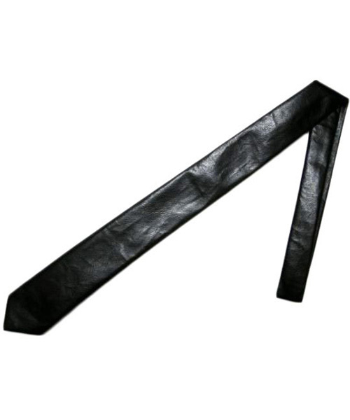 8(eight)(エイト)の「PUレザースリムタイ(ネクタイ・メンズ・レッド/ホワイト/シルバー/ゴールド系その他/ゴールド/ブラック/ワイン・FREE)」の2枚目の写真