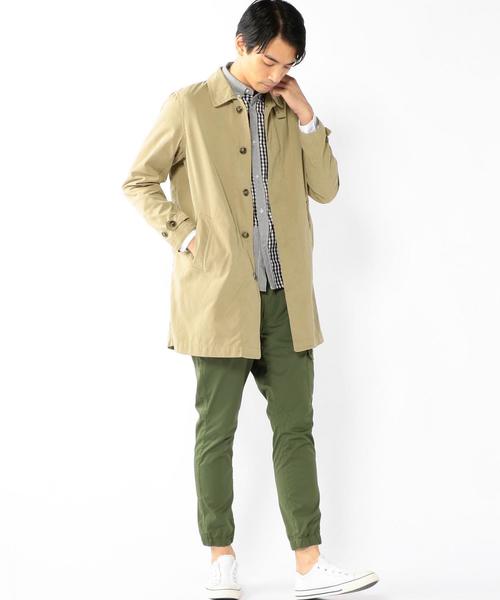 coen（コーエン）の「ポリツイル起毛ステンカラーコート（ステンカラーコート・メンズ・ベージュ/ネイビー・MEDIUM/SMALL/LARGE/X-LARGE）」の17枚目の写真