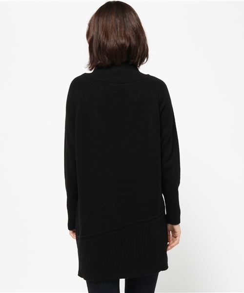 FIGARO Paris(フィガロパリ)の「ALPHA STUDIO ハイネックチュニック◆(ニット/セーター・レディース・ウッド/ブラック・40)」の5枚目の写真