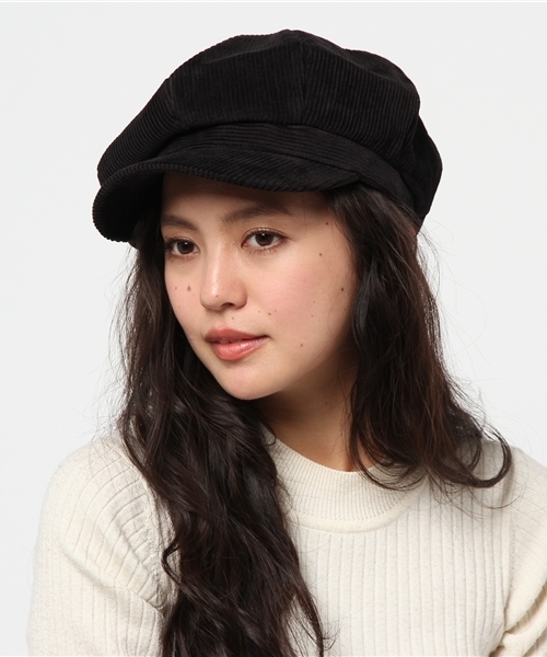 WEGO（ウィゴー）の「WEGO/コーデュロイキャスケット（キャスケット・レディース・ブラック/キャメル・FREE）」の8枚目の写真