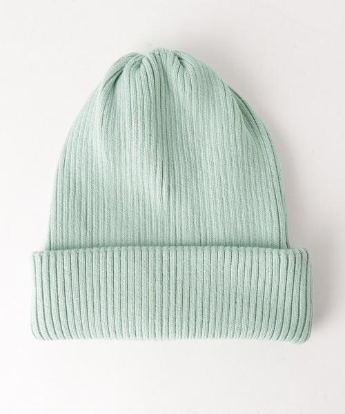 BEAUTY&YOUTH UNITED ARROWS（ビューティーアンドユースユナイテッドアローズ）の「BY ダブルリブ  ワッチキャップ ◆（ニットキャップ/ビーニー・メンズ・ホワイト/ブラック/ライトグレー/ライム/ライラック・FREE）」の4枚目の写真