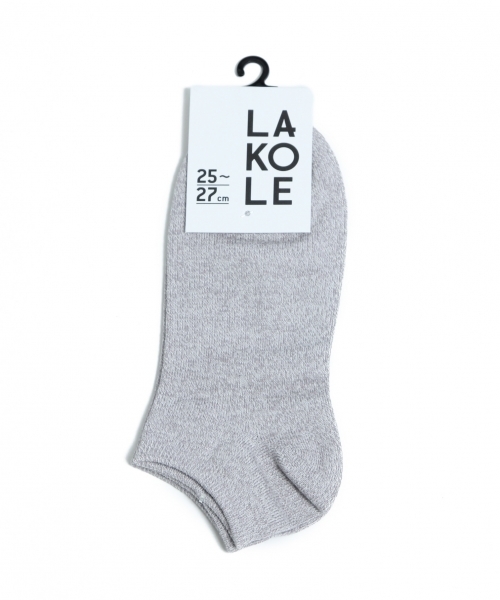 LAKOLE(ラコレ)の「【抗菌防臭】スニーカーソックス / LAKOLE(ソックス/靴下・レディース・ブラック/ホワイト/グレー・M/L/S/M)」の3枚目の写真