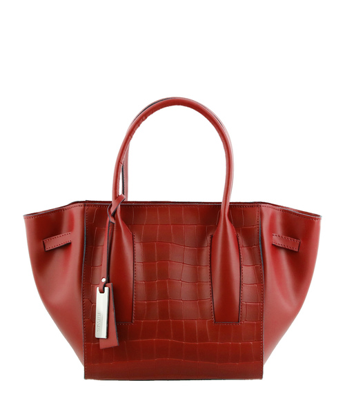 HALEINE（アレンヌ）の「[HALEINE]サフィアーノレザーハンドバッグ（ハンドバッグ・レディース・ブラック/ピンクベージュ/ライム/ネイビー/アイボリー/レッド/ブラック系その他/ブルー系その他/イエロー系その他/レッド系その他/ウッド/ライラック・FREE）」の12枚目の写真