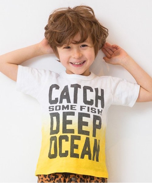 BREEZE(ブリーズ)の「ネット限定オーシャンプリントTシャツ(Tシャツ/カットソー・キッズ・イエロー/グリーン/ブルー・100/110/130/120/140/80/90/95)」の3枚目の写真