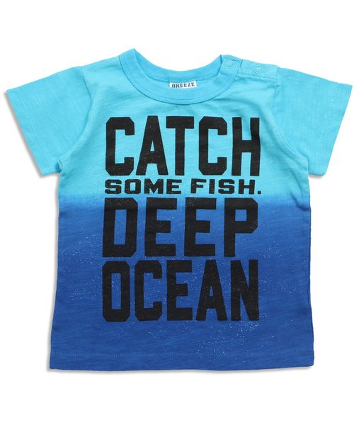 BREEZE(ブリーズ)の「ネット限定オーシャンプリントTシャツ(Tシャツ/カットソー・キッズ・イエロー/グリーン/ブルー・100/110/130/120/140/80/90/95)」の1枚目の写真