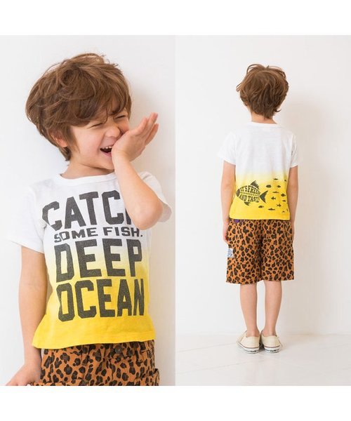 BREEZE(ブリーズ)の「ネット限定オーシャンプリントTシャツ(Tシャツ/カットソー・キッズ・イエロー/グリーン/ブルー・100/110/130/120/140/80/90/95)」の13枚目の写真