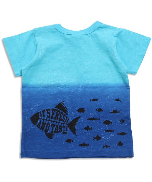 BREEZE(ブリーズ)の「ネット限定オーシャンプリントTシャツ(Tシャツ/カットソー・キッズ・イエロー/グリーン/ブルー・100/110/130/120/140/80/90/95)」の9枚目の写真