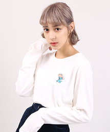 PUNYUS | ワンポイントロングTシャツ(Tシャツ/カットソー)