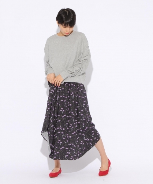 niko and...(ニコアンド)の「ラウンドヘムフレアースカート(スカート・レディース・パープル/レッド/イエロー・3/4)」の16枚目の写真