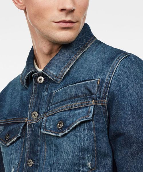 G-STAR（ジースター）の「D-Staq 3D Deconstructed Jacket（デニムジャケット・メンズ・ブルー系その他・SMALL/MEDIUM/X-SMALL）」の2枚目の写真
