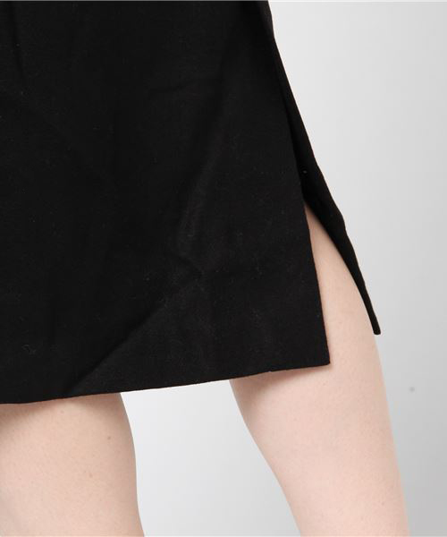 RAY CASSIN（レイカズン）の「グレンチェック・無地タイトジャンスカ（ジャンパースカート・レディース・ブラック/A・FREE）」の9枚目の写真