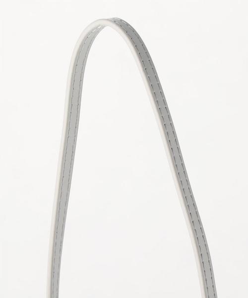 YAHKI（ヤーキ）の「＜YAHKI＞スプリットレザーサコッシュ о（ショルダーバッグ・レディース・シルバー/ブラック・FREE）」の5枚目の写真