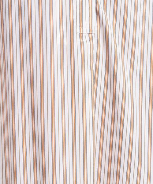 UNITED ARROWS（ユナイテッドアローズ）の「UWSC ストライプ マキシ丈 シャツワンピース（シャツワンピース・レディース・オレンジ/ネイビー・FREE）」の9枚目の写真