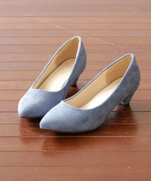 freely(フリーリー) 幅広 4E ポインテッドトゥ 5cmヒールパンプス