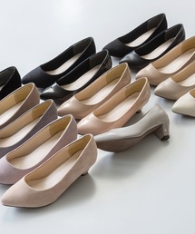 menue（メヌエ）の「freely(フリーリー) 幅広 4E ポインテッドトゥ 5cmヒールパンプス（パンプス）」