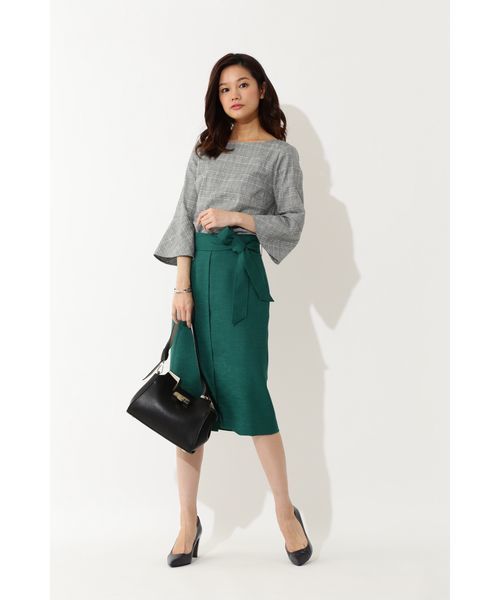 22 OCTOBRE（ヴァンドゥ－オクトーブル）の「リネン調リネーラーブラウス（シャツ/ブラウス・レディース・グレイッシュベージュ・38/40）」の16枚目の写真