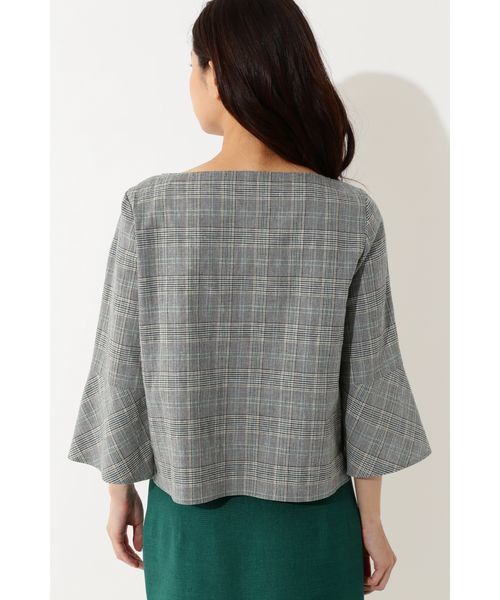 22 OCTOBRE（ヴァンドゥ－オクトーブル）の「リネン調リネーラーブラウス（シャツ/ブラウス・レディース・グレイッシュベージュ・38/40）」の14枚目の写真