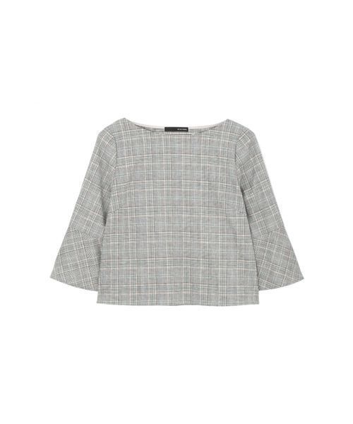 22 OCTOBRE（ヴァンドゥ－オクトーブル）の「リネン調リネーラーブラウス（シャツ/ブラウス・レディース・グレイッシュベージュ・38/40）」の7枚目の写真