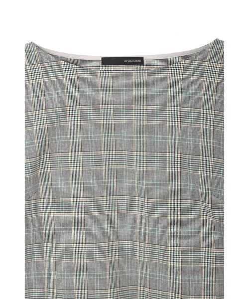 22 OCTOBRE（ヴァンドゥ－オクトーブル）の「リネン調リネーラーブラウス（シャツ/ブラウス・レディース・グレイッシュベージュ・38/40）」の8枚目の写真