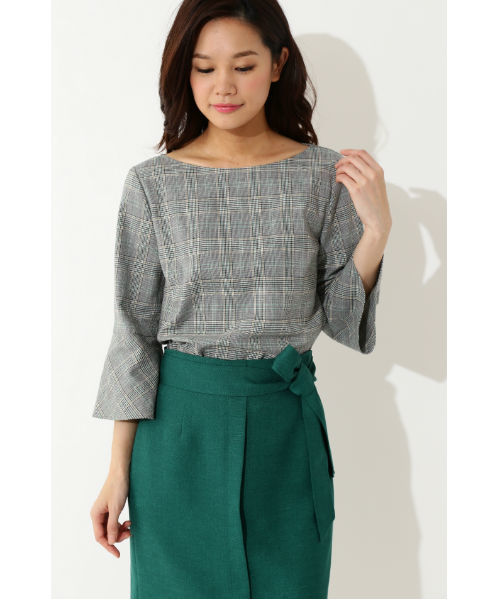 22 OCTOBRE（ヴァンドゥ－オクトーブル）の「リネン調リネーラーブラウス（シャツ/ブラウス・レディース・グレイッシュベージュ・38/40）」の18枚目の写真