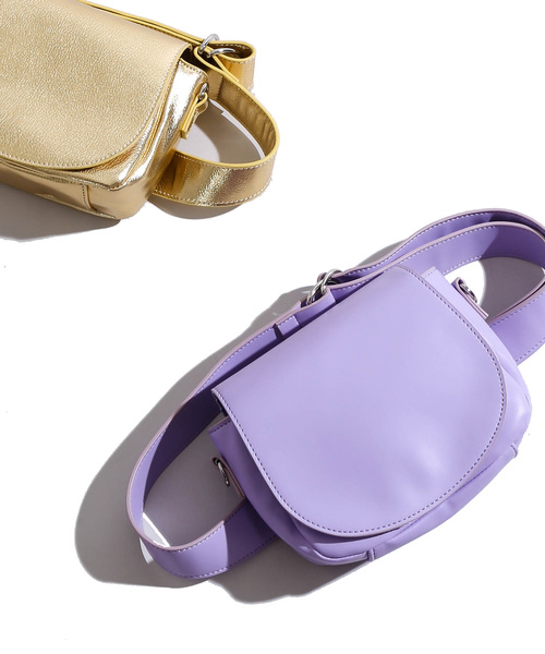 WEGO（ウィゴー）の「WEGO/2WAYウエストバッグ（ボディバッグ/ウエストポーチ・レディース・ブラック/ブラウン/パープル/ゴールド/シルバー・FREE）」の4枚目の写真