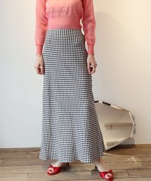 abc-LULU | abc ギンガムバイアス マキシスカート2◆(スカート)