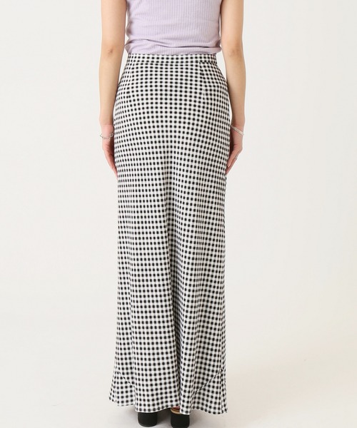abc-LULU（エービーシールル）の「abc ギンガムバイアス マキシスカート2◆（スカート・レディース・ブラック・38/36/34）」の8枚目の写真