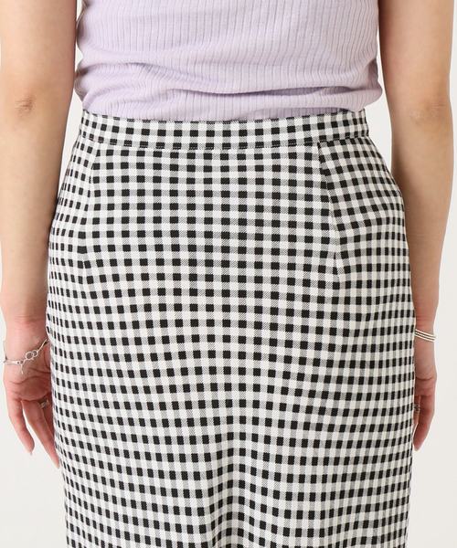 abc-LULU（エービーシールル）の「abc ギンガムバイアス マキシスカート2◆（スカート・レディース・ブラック・38/36/34）」の9枚目の写真