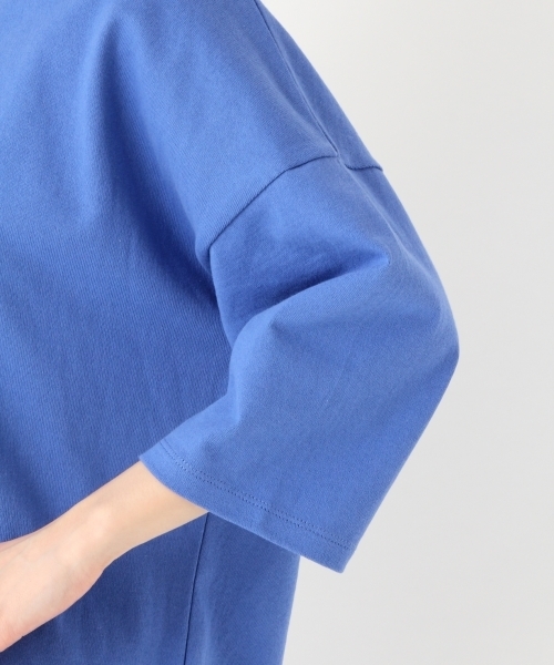 niko and...(ニコアンド)の「コットンカットアウトワイド6分袖Tシャツ【niko and ...】(Tシャツ/カットソー・レディース・イエロー/ホワイト/ブルー・LARGE/MEDIUM)」の13枚目の写真