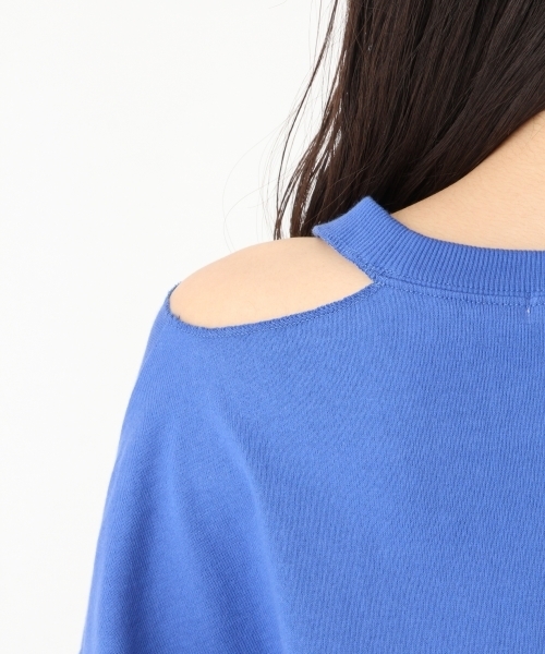 niko and...(ニコアンド)の「コットンカットアウトワイド6分袖Tシャツ【niko and ...】(Tシャツ/カットソー・レディース・イエロー/ホワイト/ブルー・LARGE/MEDIUM)」の15枚目の写真