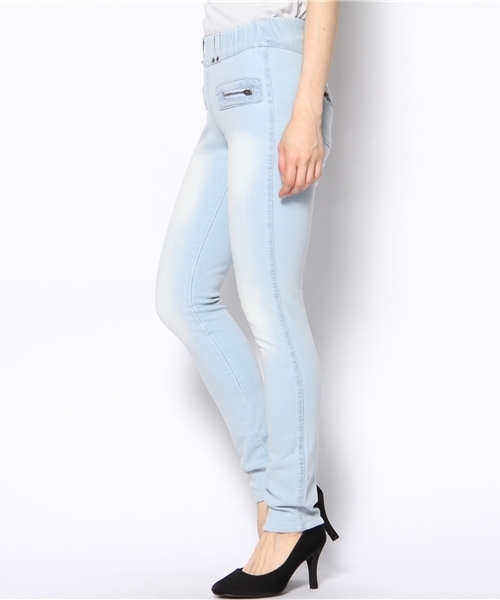 BEAMS LIGHTS Women's（ビームスライツ ウィメンズ）の「Legz SKIN / VERONIQUE（その他パンツ・レディース・ホワイト/サックスブルー・36/38）」の3枚目の写真