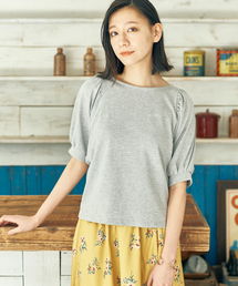 earth music&ecology | ・袖コンギャザープルオーバー(Tシャツ/カットソー)