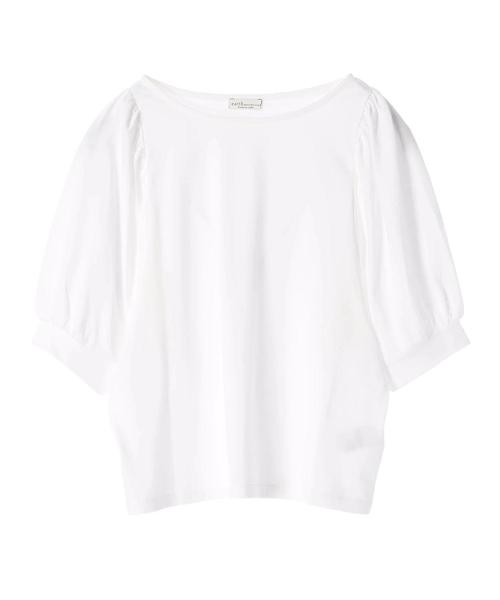 earth music&ecology（アースミュージックアンドエコロジー）の「・袖コンギャザープルオーバー（Tシャツ/カットソー・レディース・ブラック/パープル/オフホワイト/杢グレー・FREE）」の5枚目の写真