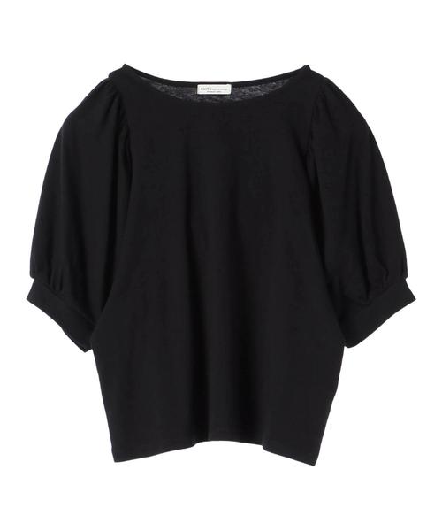 earth music&ecology（アースミュージックアンドエコロジー）の「・袖コンギャザープルオーバー（Tシャツ/カットソー・レディース・ブラック/パープル/オフホワイト/杢グレー・FREE）」の9枚目の写真