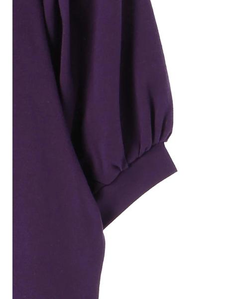 earth music&ecology（アースミュージックアンドエコロジー）の「・袖コンギャザープルオーバー（Tシャツ/カットソー・レディース・ブラック/パープル/オフホワイト/杢グレー・FREE）」の14枚目の写真