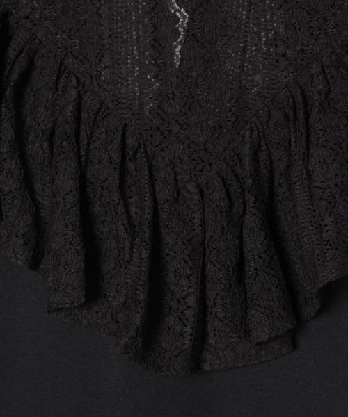 GLOBAL WORK（グローバルワーク）の「【ジュニア】ラッフルレースカットプルオーバー/796469（Tシャツ/カットソー・キッズ・ホワイト/ブラック/イエロー・LARGE/MEDIUM）」の10枚目の写真