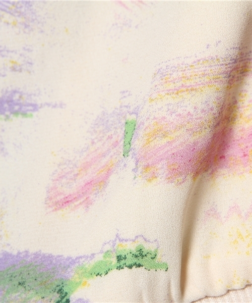 mysty woman（ミスティウーマン）の「ジョーゼットブルゾン（ブルゾン・レディース・その他1/アイボリー/ネイビー・MEDIUM）」の12枚目の写真